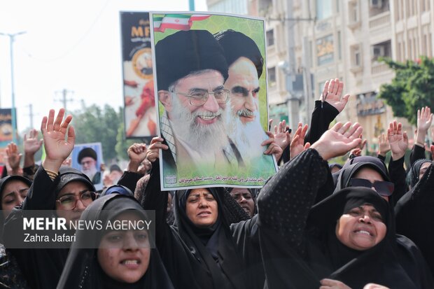 سوگواری شهادت رهبر معظم انقلاب در بندرعباس