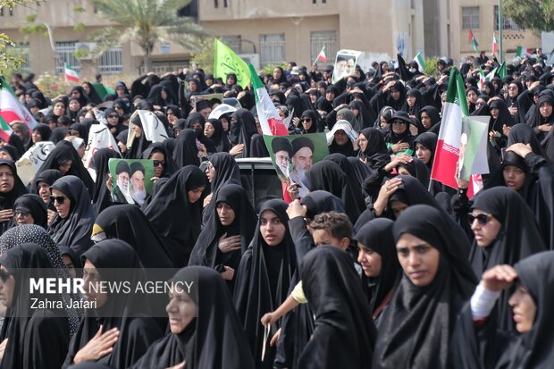 سوگواری شهادت رهبر معظم انقلاب در بندرعباس