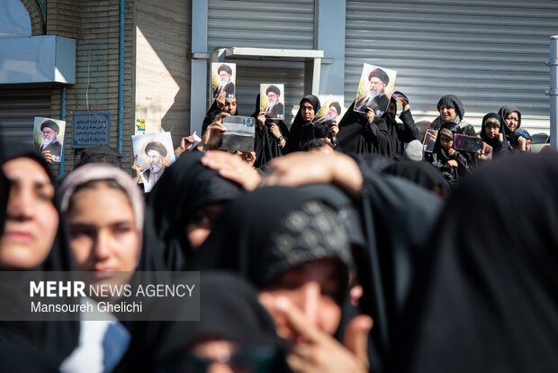 سوگواری مردم شاهرود در پی شهادت امام خامنه‌ای