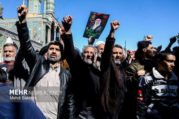 تشییع ۶ شهید حمله آمریکایی_صهیونیستی در قم