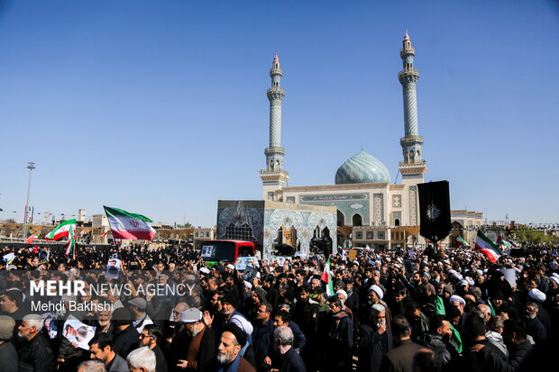 تشییع ۶ شهید حمله آمریکایی_صهیونیستی در قم