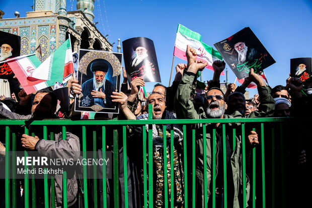 تشییع ۶ شهید حمله آمریکایی_صهیونیستی در قم