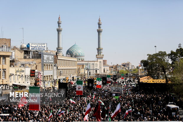 تشییع ۶ شهید حمله آمریکایی_صهیونیستی در قم