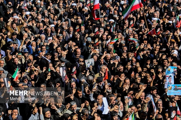 تشییع ۶ شهید حمله آمریکایی_صهیونیستی در قم