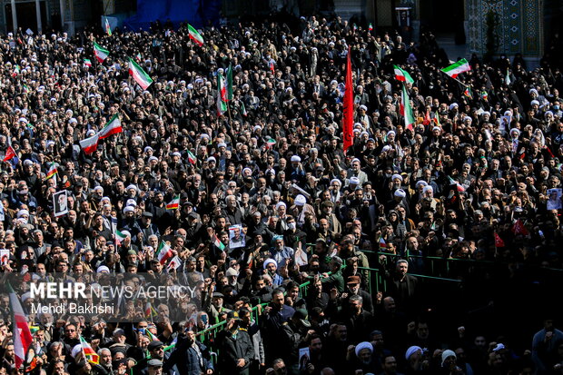 تشییع ۶ شهید حمله آمریکایی_صهیونیستی در قم