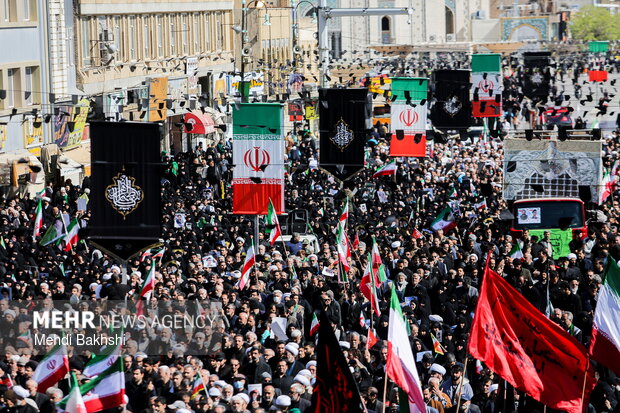 تشییع ۶ شهید حمله آمریکایی_صهیونیستی در قم