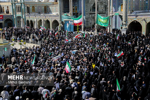 تشییع ۶ شهید حمله آمریکایی_صهیونیستی در قم