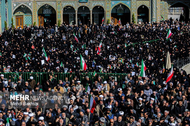 تشییع ۶ شهید حمله آمریکایی_صهیونیستی در قم