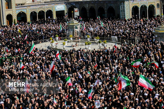تشییع ۶ شهید حمله آمریکایی_صهیونیستی در قم