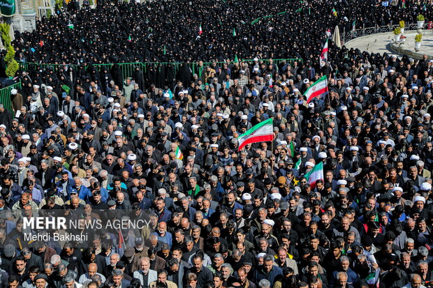 تشییع ۶ شهید حمله آمریکایی_صهیونیستی در قم