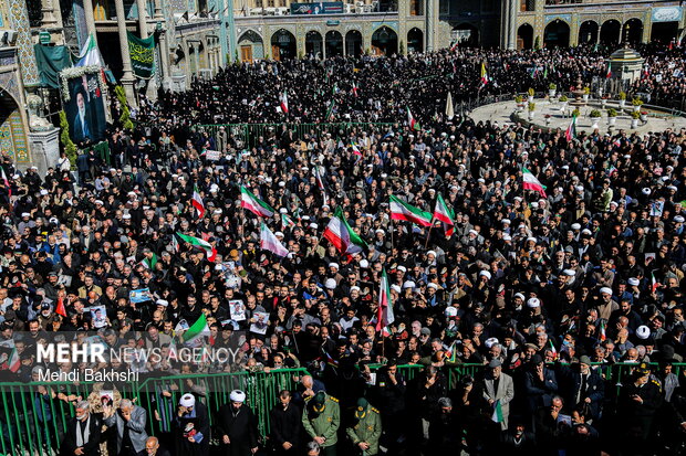 تشییع ۶ شهید حمله آمریکایی_صهیونیستی در قم