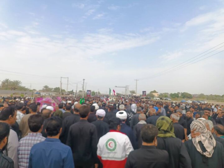 ورود پیکر پاک یازده شهید سرافراز جنگ تحمیلی به توکهور وهشتبندی