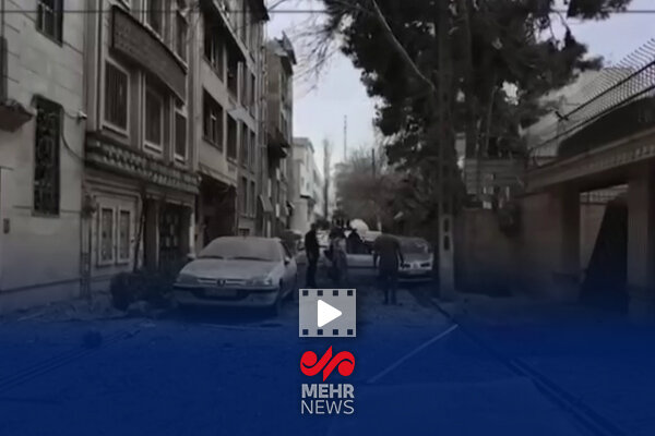 حمله آمریکا و اسراییل به محدوده مسکونی خیابان پاسداران تهران