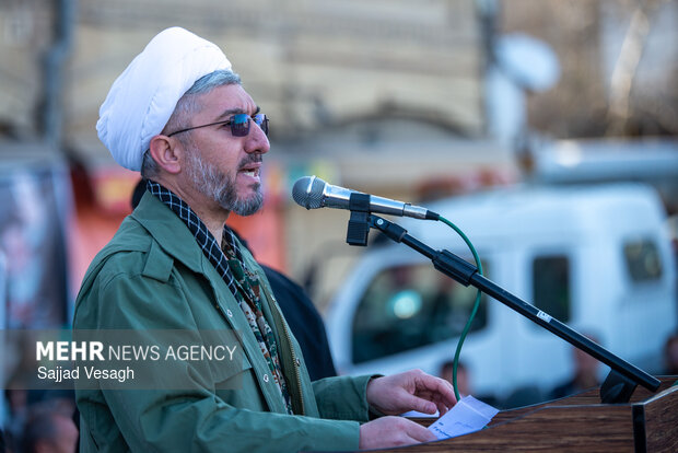 سومین روز اجتماع سوگواران شهادت امام خامنه‌ای در همدان