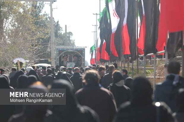 وداع با پیکر شهدای حملات صهیونی-آمریکایی