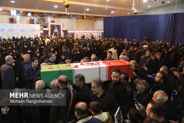 وداع با پیکر شهدای حملات صهیونی-آمریکایی