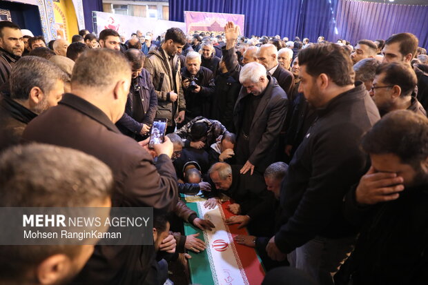 وداع با پیکر شهدای حملات صهیونی-آمریکایی