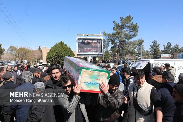 وداع با پیکر شهدای حملات صهیونی-آمریکایی