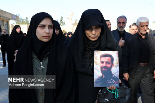 مراسم تشییع و تدفین شهید محمدعلی سعادت