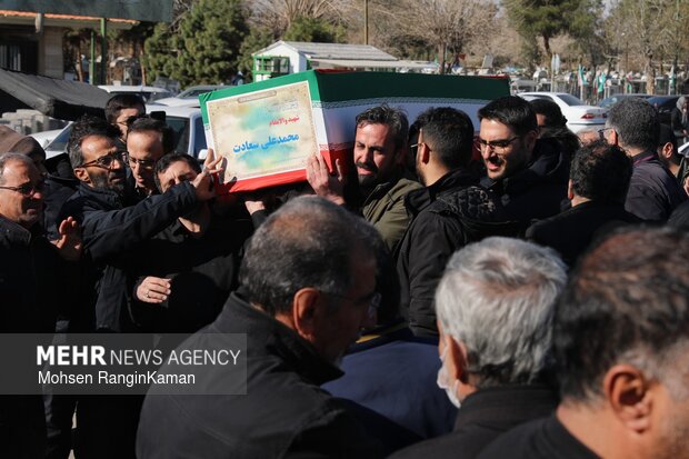 مراسم تشییع و تدفین شهید محمدعلی سعادت