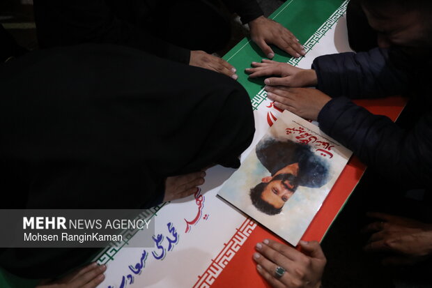 مراسم تشییع و تدفین شهید محمدعلی سعادت