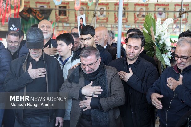 مراسم تشییع و تدفین شهید محمدعلی سعادت