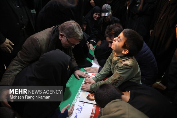 مراسم تشییع و تدفین شهید محمدعلی سعادت