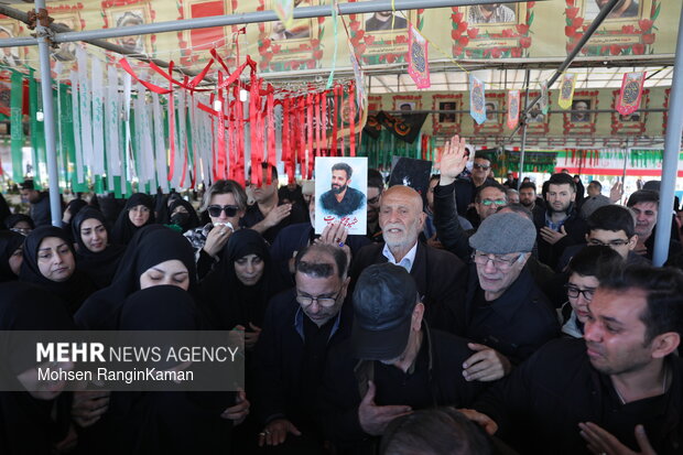 مراسم تشییع و تدفین شهید محمدعلی سعادت