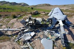 تصاویر پهپاد هرمس سرنگون شده در خوزستان