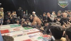 تشییع پیکر ۷ شهید اقتدار ایران اسلامی در مشهد آغاز شد