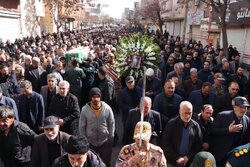 تشییع پیکر شهید سرهنگ پاسدار ساعد محمدی در میانه برگزار شد