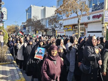 تشییع پیکر شهدای حمله اسراییلی و آمریکایی در بخش دلبران