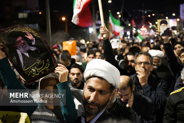 اجتماع عزاداران بیرجندی در پی شهادت قائد امت