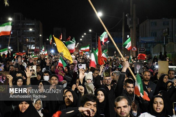 اجتماع عزاداران بیرجندی در پی شهادت قائد امت