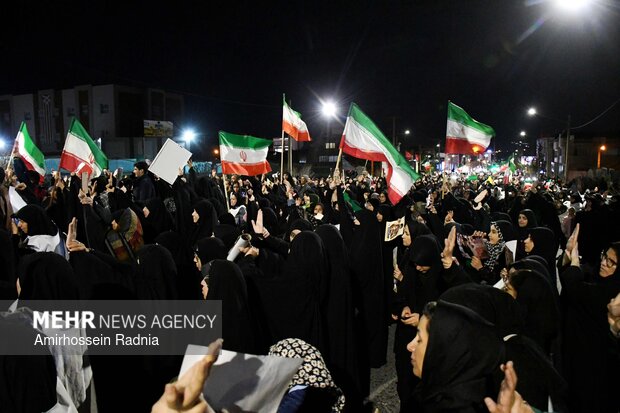اجتماع عزاداران بیرجندی در پی شهادت قائد امت