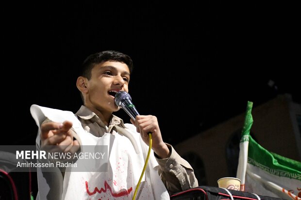 اجتماع عزاداران بیرجندی در پی شهادت قائد امت