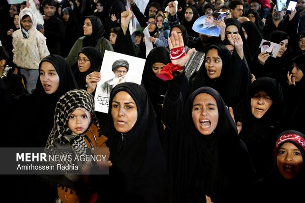 اجتماع عزاداران بیرجندی در پی شهادت قائد امت