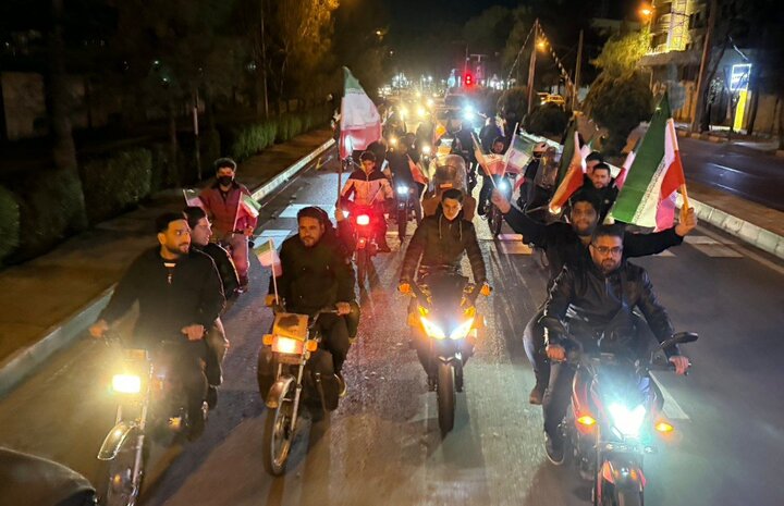 کاروان موتوری جوانان قمی در خون‌خواهی رهبر شهید