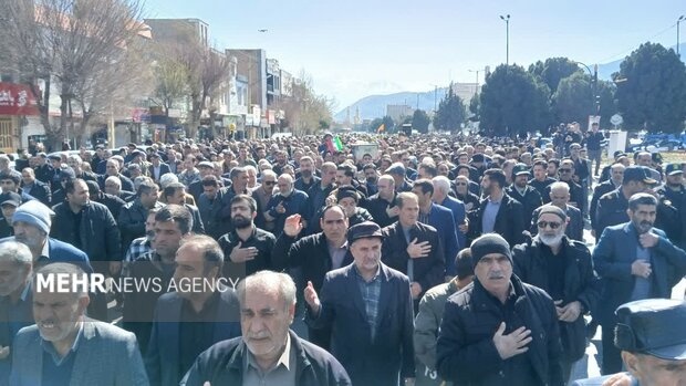 تشییع پیکر شهدای وطن در رومشکان و دورود