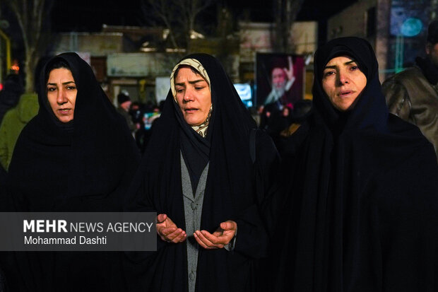 سومین شب اجتماع سوگواران شهادت امام خامنه‌ای در اردبیل