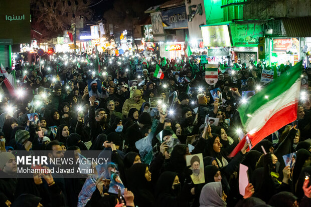 سومین شب اجتماع سوگواران شهادت امام خامنه‌ای در قزوین