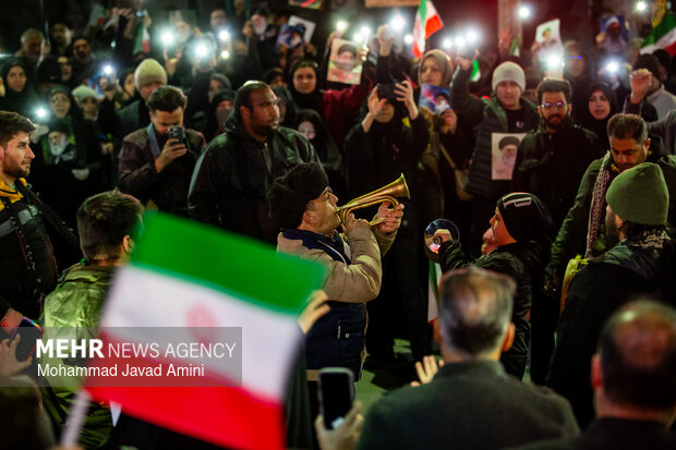 سومین شب اجتماع سوگواران شهادت امام خامنه‌ای در قزوین