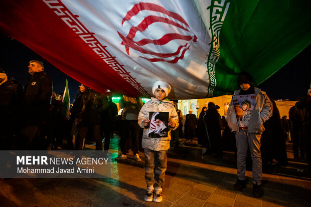 فریاد خشم مردم قزوین بر سر رژیم صهیونیستی و آمریکا