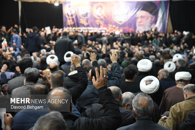 تشییع پیکر مطهر ۸ شهید اقتدار ایران اسلامی در مشهد