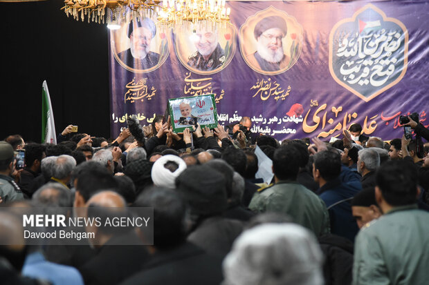 تشییع پیکر مطهر ۸ شهید اقتدار ایران اسلامی در مشهد