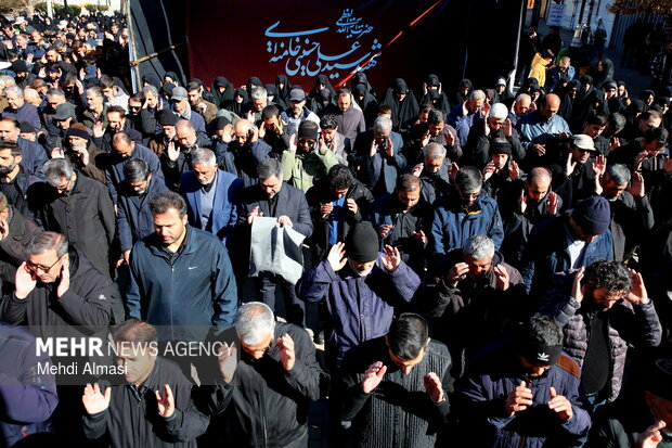 تشییع پیکر مطهر ۶ شهید اقتدار در زنجان