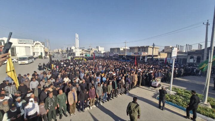 پیکر مطهر شهید «محمدرضا تمدن فر» در دیلم تشییع شد