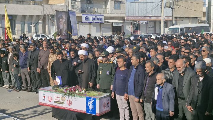 پیکر مطهر شهید «محمدرضا تمدن فر» در دیلم تشییع شد