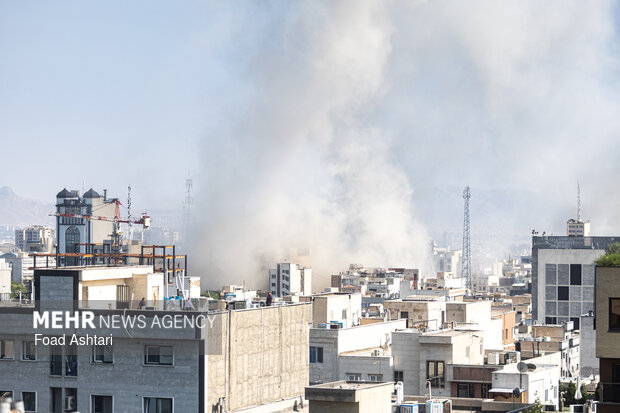 حمله هوایی صهیونی- آمریکایی به تهران