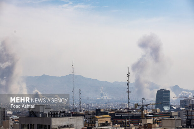 حمله هوایی صهیونی- آمریکایی به تهران